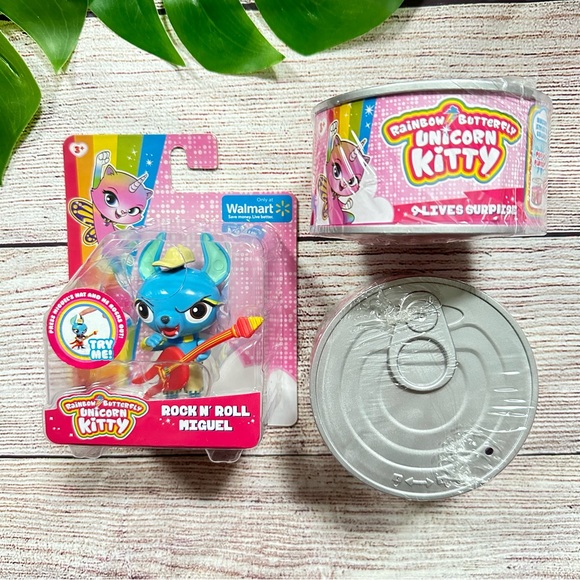 Rainbow Butterfly Unicorn Kitty Surprise Can Lot NEW - Picture 2 of 6